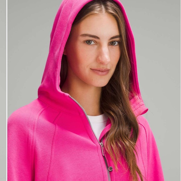 Lululemon Scuba Oversized Half-Zip Hoodie Sonic Pink XL/XXL - Picture 4 of 9